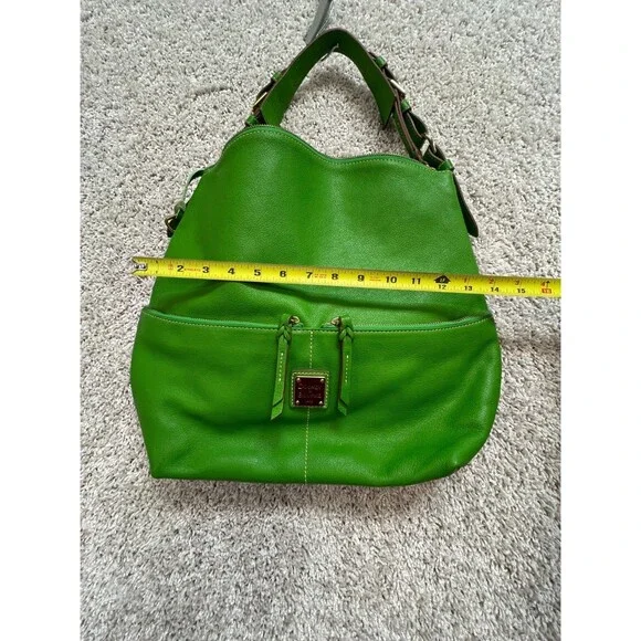 DOONEY AND BOURKE GREEN APPLE NORTH SOUTH ZIPPER SAC ORG. - Picture 4 of 12
